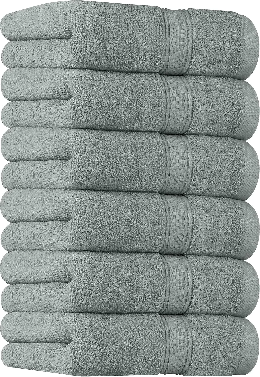 Utopia Towels [6 Pack Premium Hand Towels Set, (16 x 28 inches) 100% Ring Spun Cotton, Ultra Soft and Highly Absorbent 600GSM Towels for Bathroom, Gym, Shower, Hotel, and Spa (Cool Grey)
