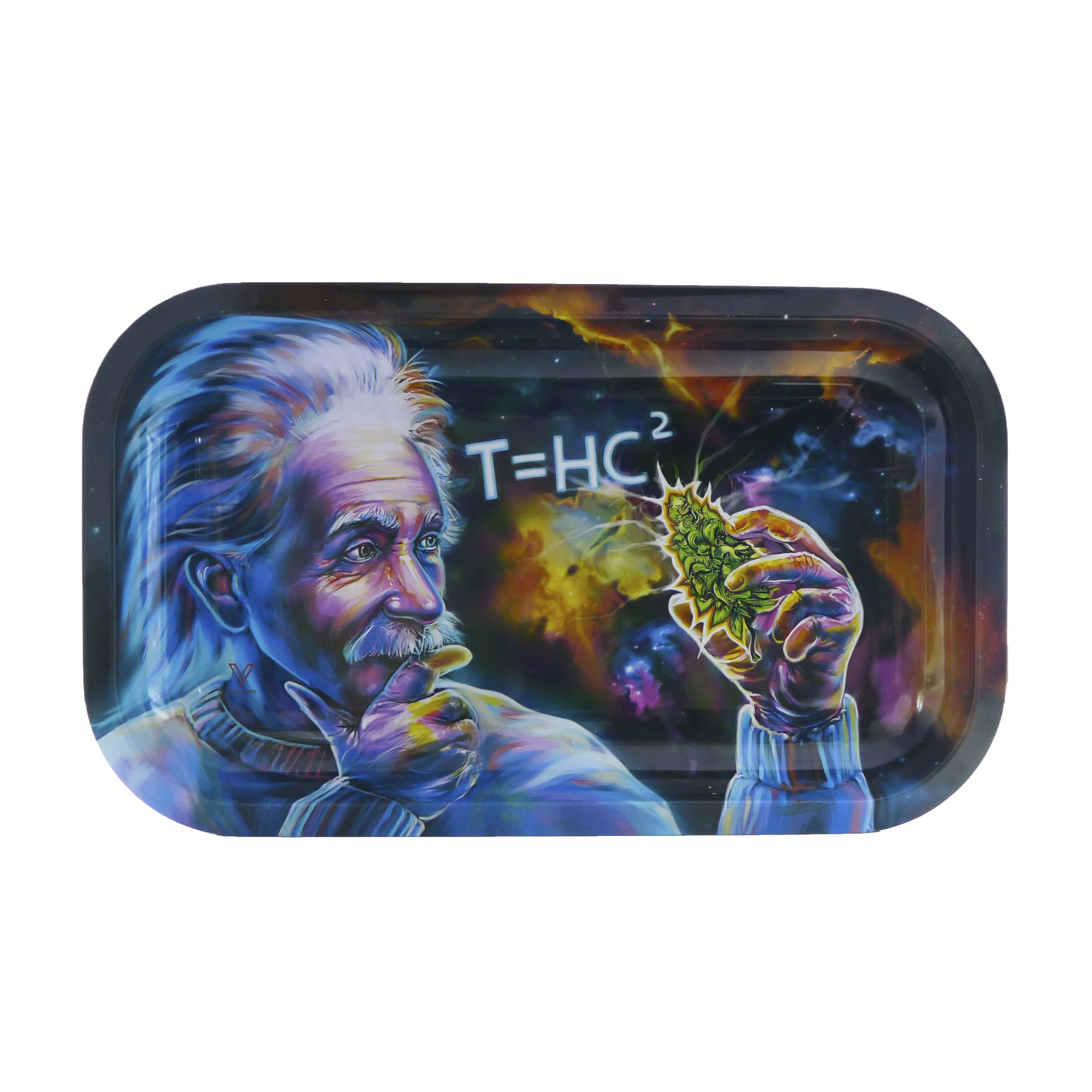 V Syndicate Einstein Black Hole Metal Rolling Tray - Durable & Vivid Design