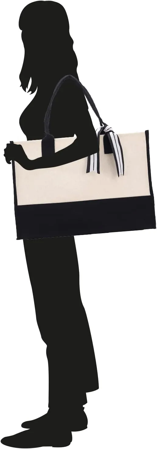 VANESSA ROSELLA Beach Tote Bag Large - Chic Tote Bag for Pool Gym Travel Cruise Picnic Road Trip