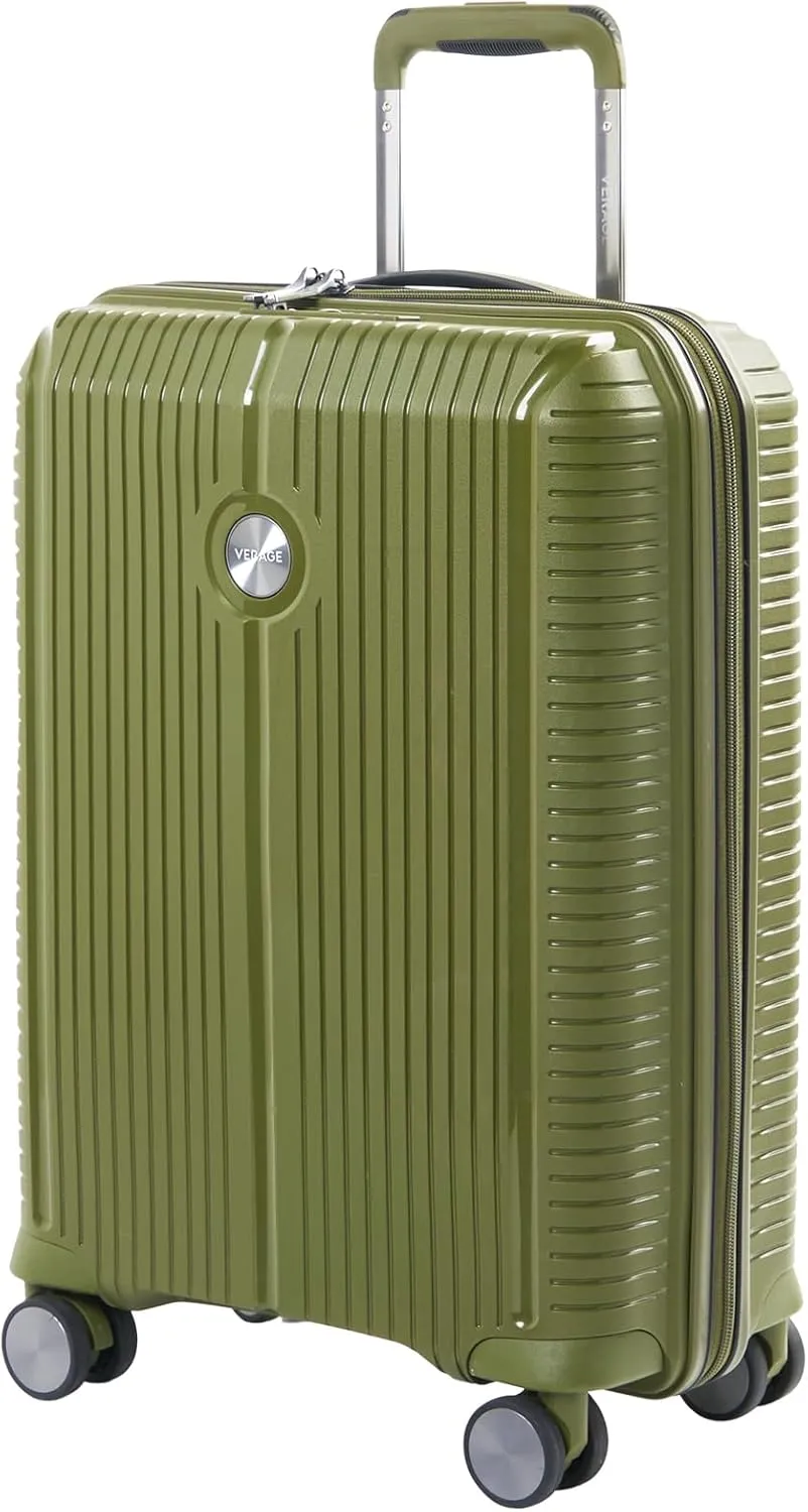 Verage Carry On Luggage With Spinner Wheels, Expandable Hardshell Spinner Suitcase for Travel, TSA Approved, (Carry-On 20-Inch, Moss green)