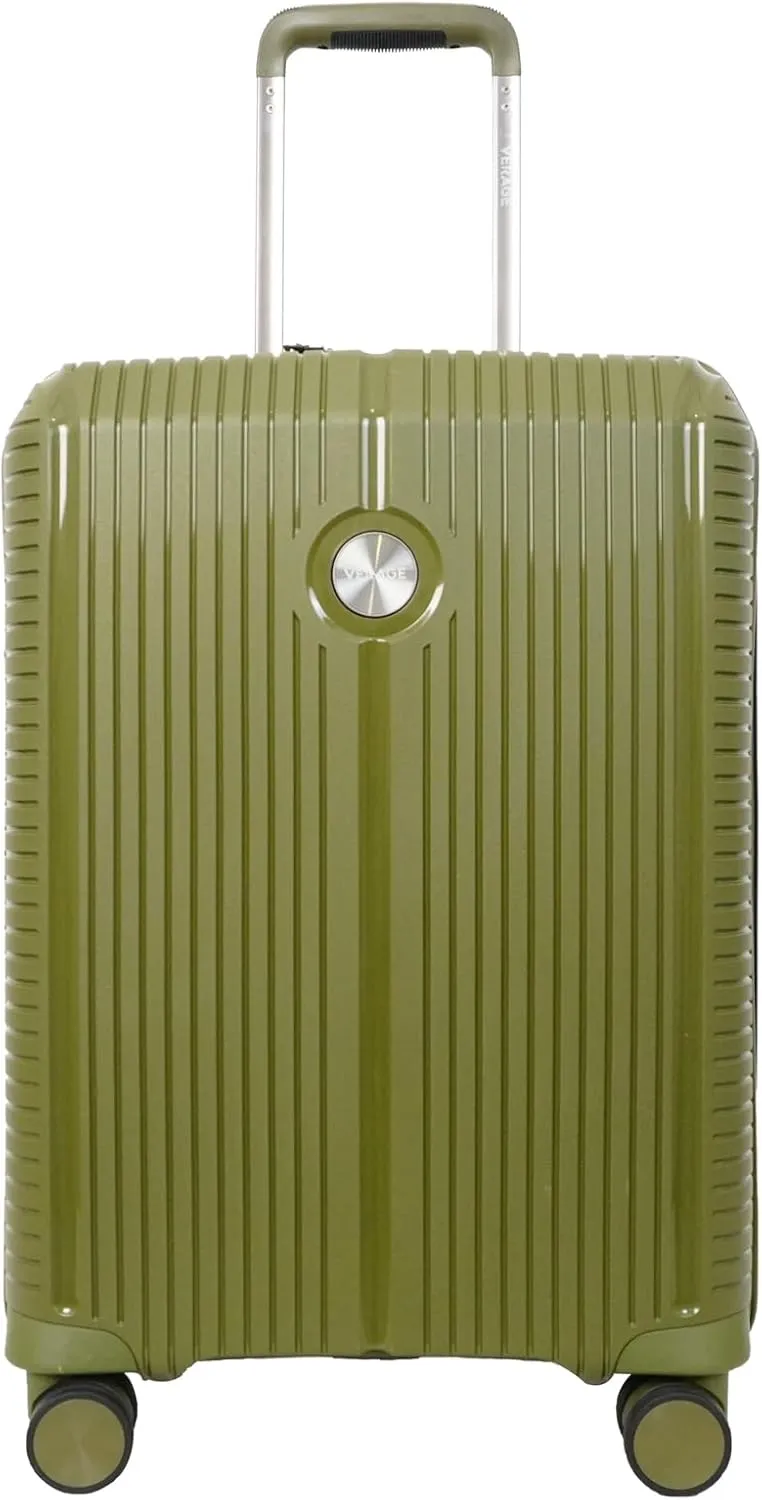 Verage Carry On Luggage With Spinner Wheels, Expandable Hardshell Spinner Suitcase for Travel, TSA Approved, (Carry-On 20-Inch, Moss green)