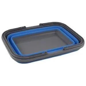 Via Mondo Basket Foldable Rect Blue/Grey 1165187
