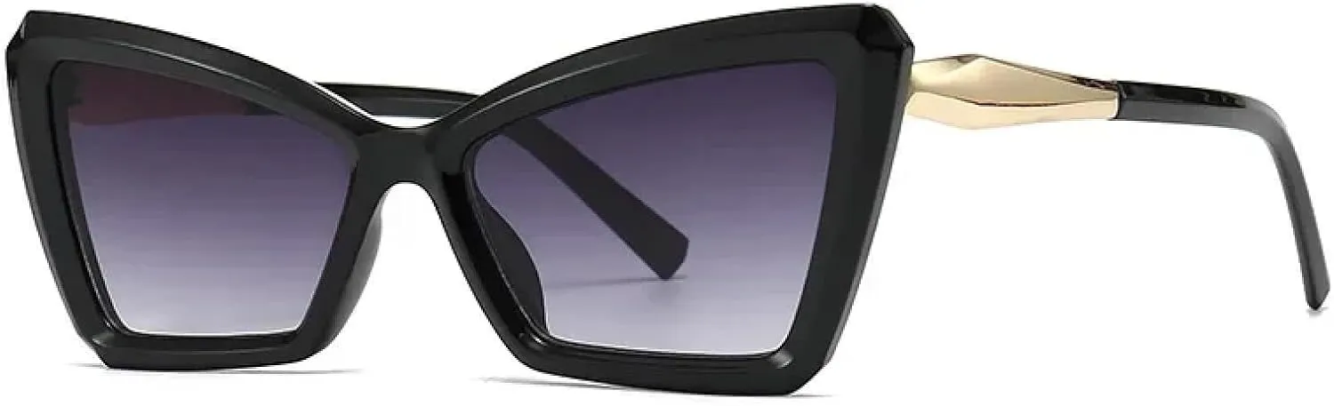 Vintage Cat Eye Women Fashion Luxury Sun Glasses Punk Purple Sexy Eyeglasses Shades
