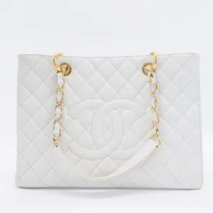 Vintage Grand Shopping Tote Quilted Caviar