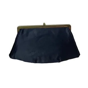 Vintage Lowy And Mund Black Evening Clutch with Coin Wallet and Mirror 3pc Set
