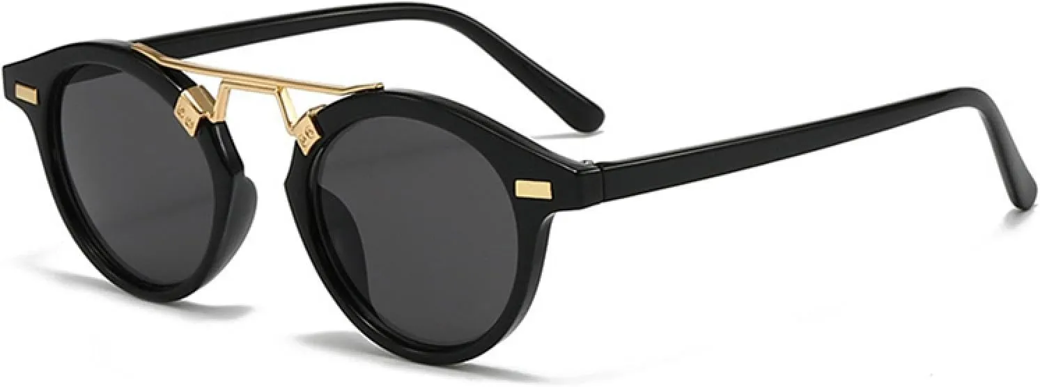 Vintage Round Sunglasses Women Fashion Gradient Outdoor Shades Trendy Luxury Casual Sun Glasses