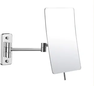 Wall Mounted Mirror, 3X Magnification Bathroom Shaving Mirror Magnifying Vanity Swivel Mirror, 360° Rotatable and 8 Inch Extendable Arm, Chrome Finished