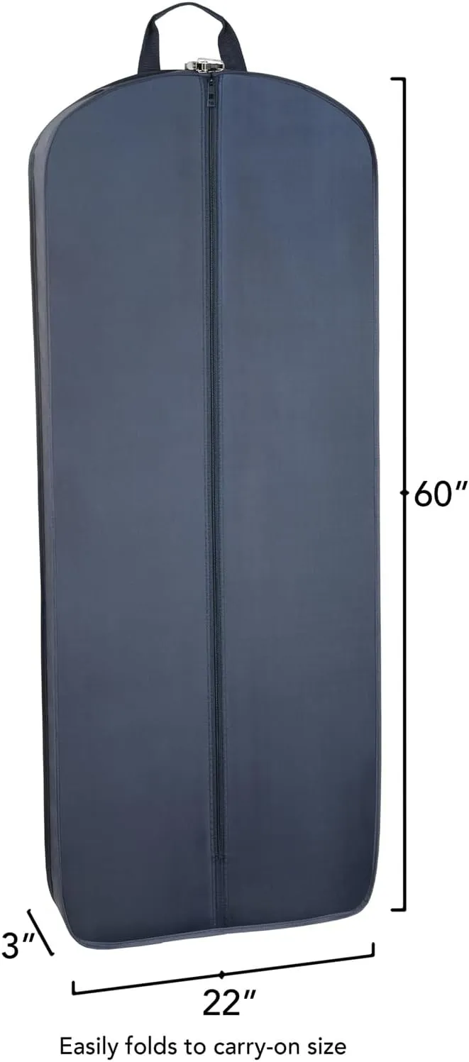 WallyBags® 60” Premium Tri-Fold Travel Garment Bag with exterior pocket