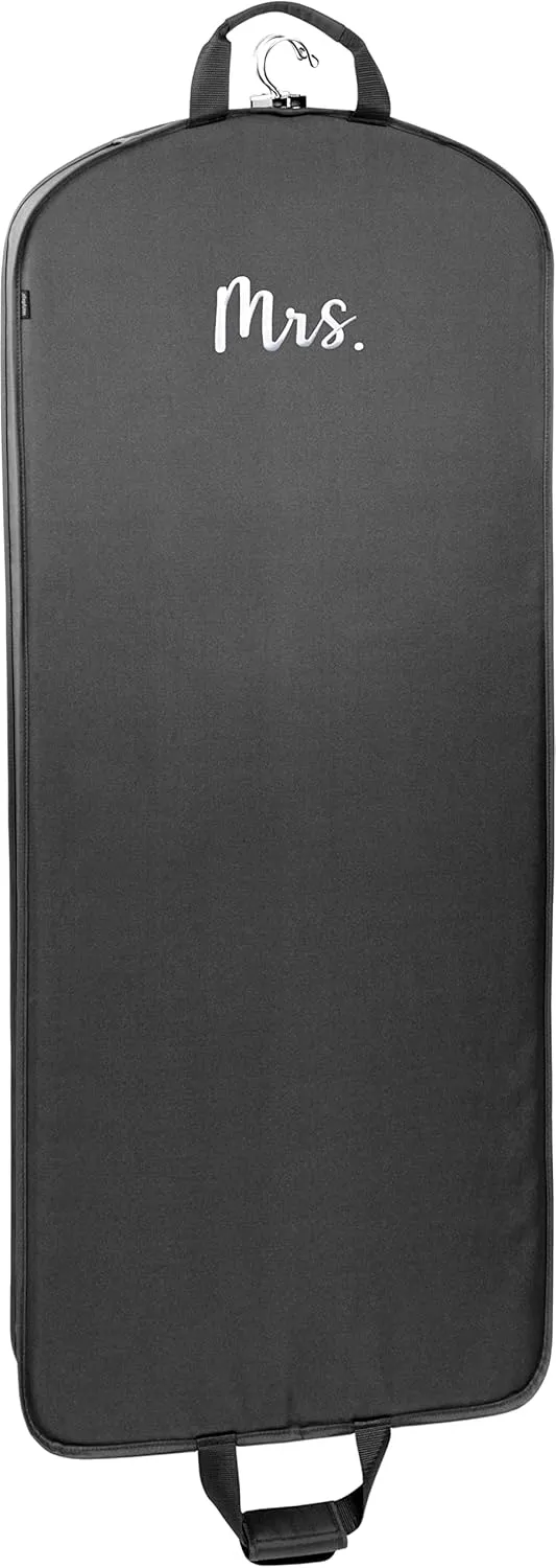 WallyBags Deluxe Travel Garment Bag, Black-M1, 60-Inch