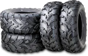 WANDA 04-15 Arctic-Cat 400 500 1000TRV ATV Tire Set 25x8-12 25x10-12 lite Mud