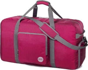 WANDF Foldable Travel Duffel Bag 60-120L Duffle Carry on for Women and Men