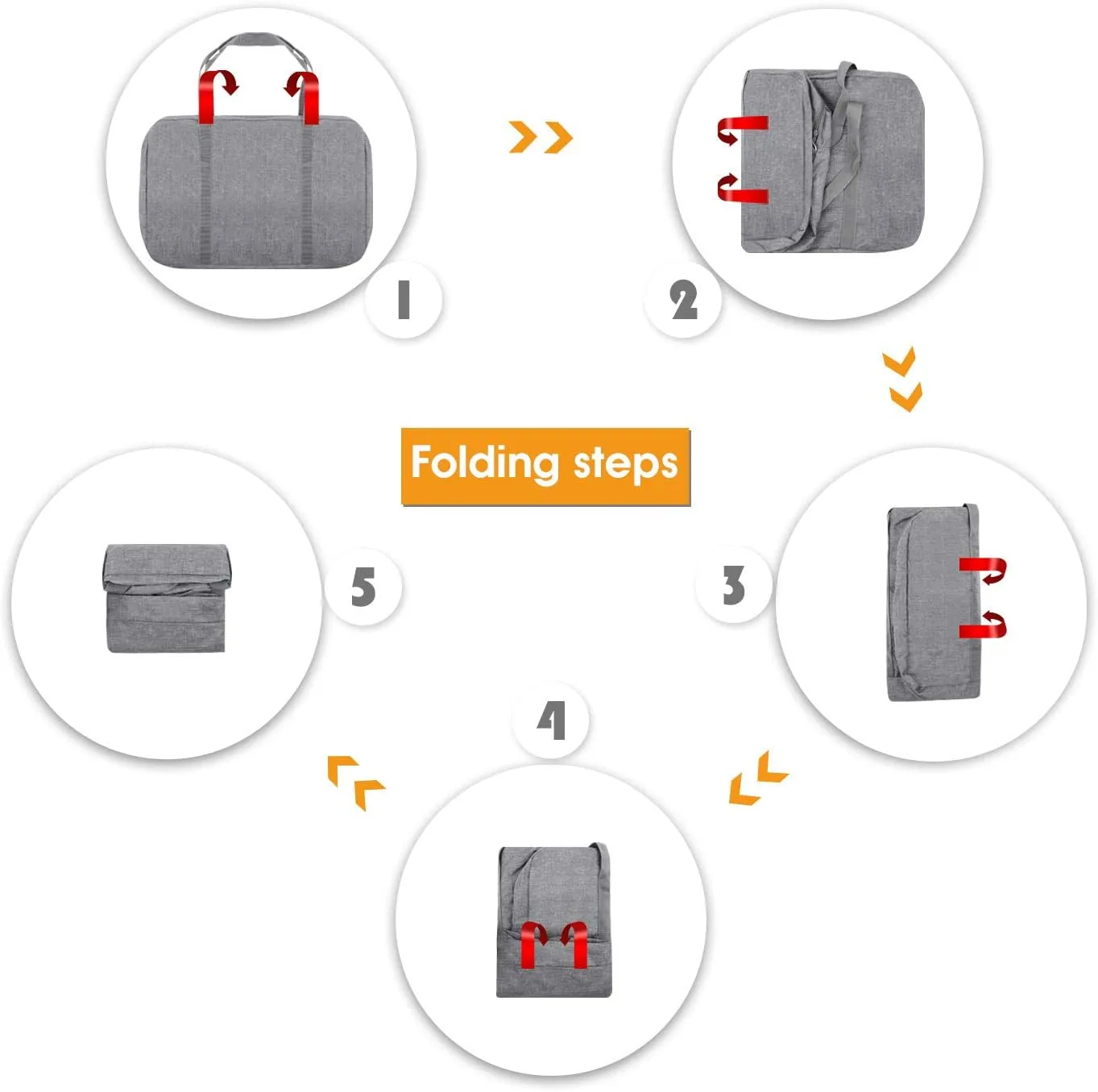 WANDF For Spirit Airlines Personal Item Bag 18x14x8 Travel Duffel Bag Underseat Foldable Carry-on Luggage for Women