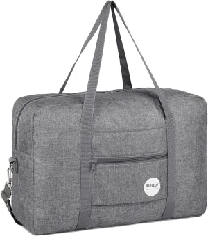 WANDF For Spirit Airlines Personal Item Bag 18x14x8 Travel Duffel Bag Underseat Foldable Carry-on Luggage for Women