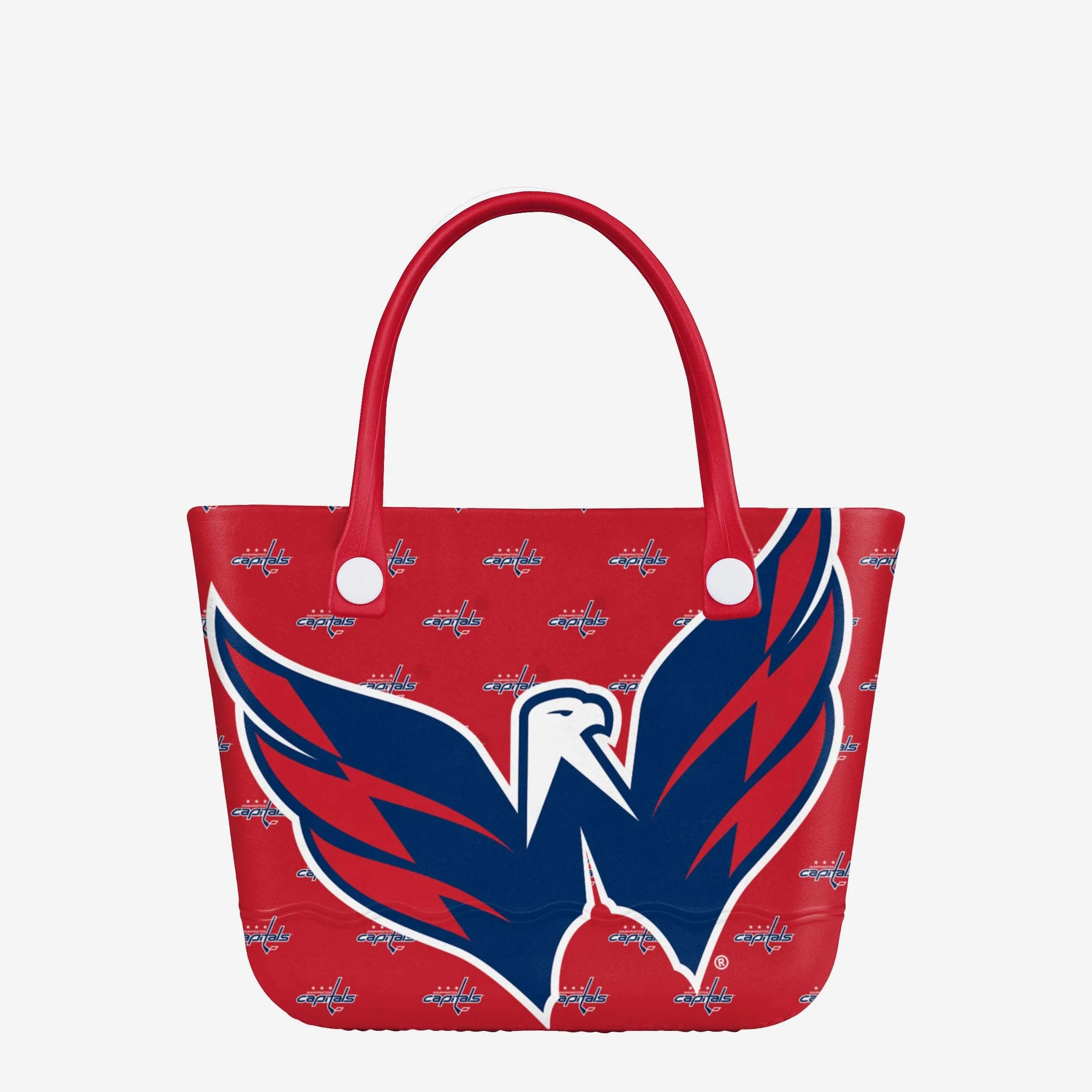 Washington Capitals Big Logo Mini Print Tailgate Tote Bag