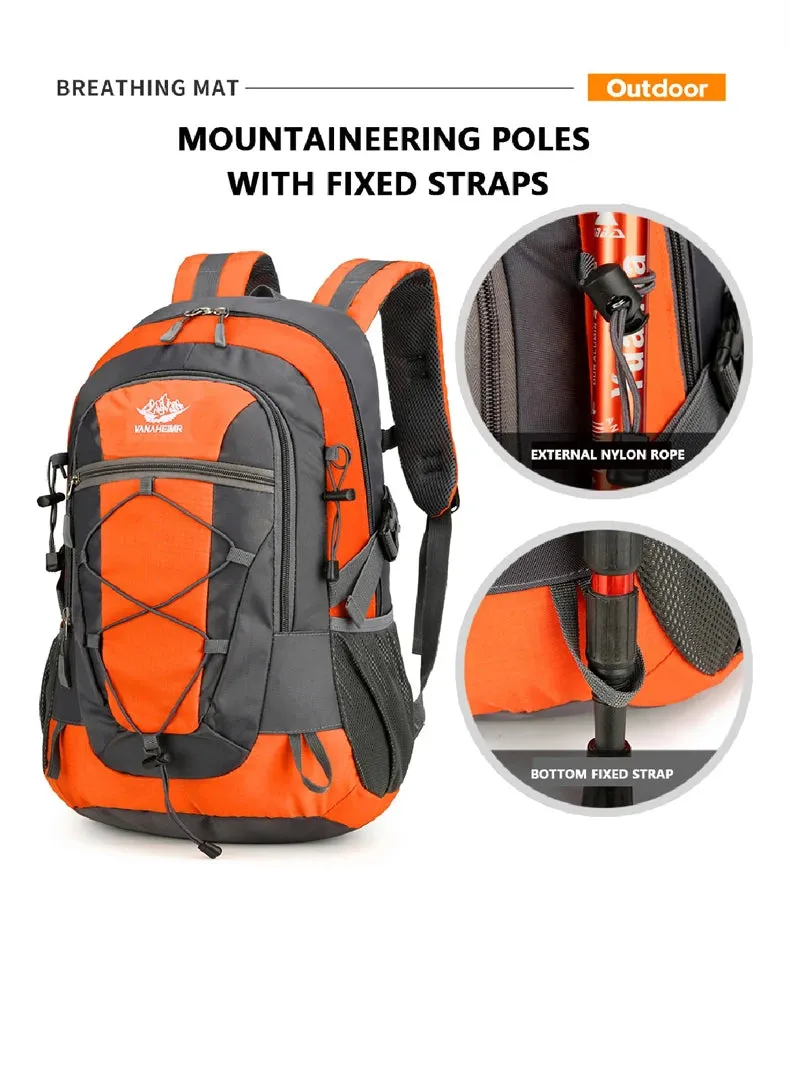 Waterproof hiking backpack, lightweight outdoor hiking bag, high-quality large capacity travel bag for hiking