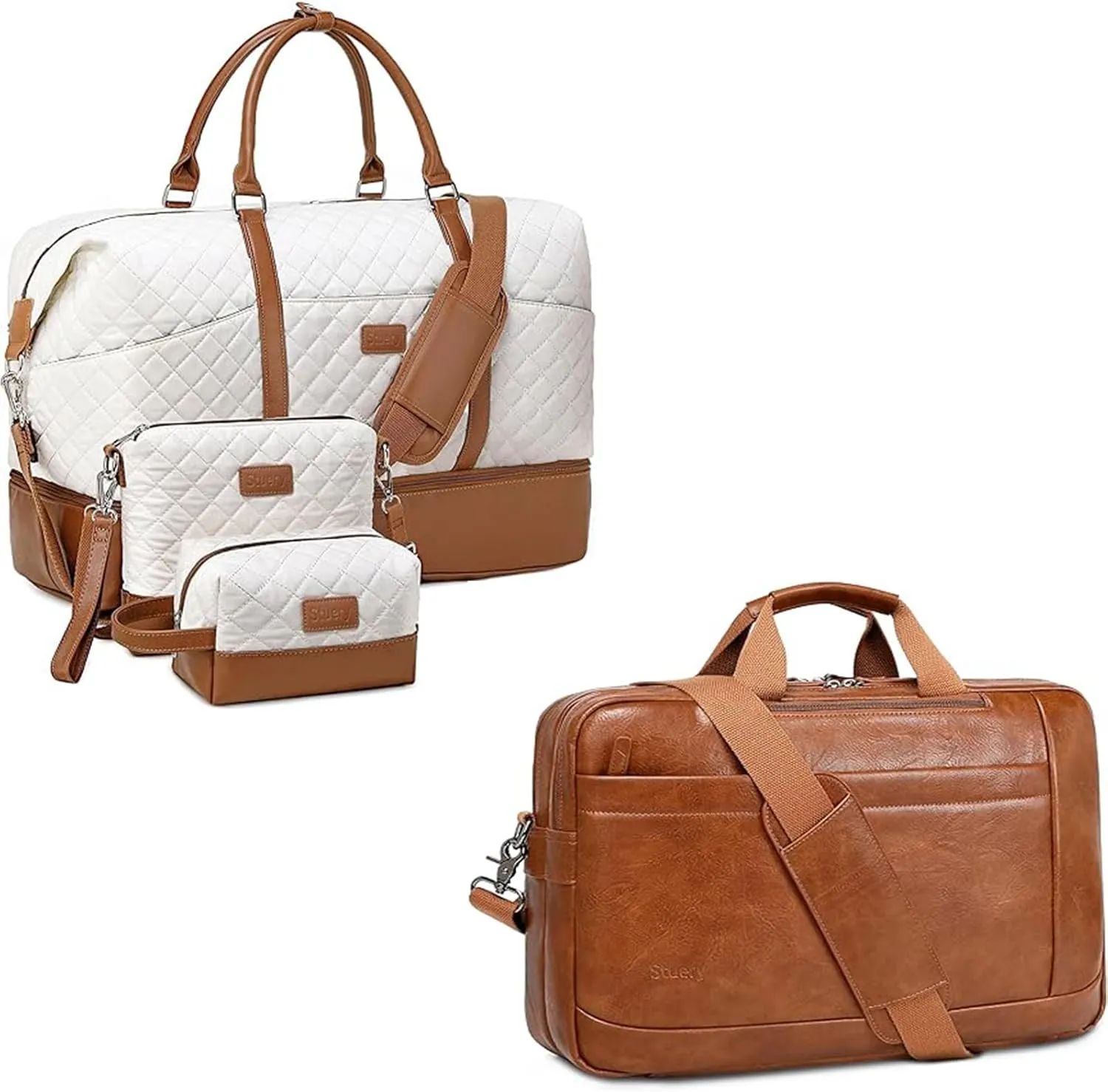 Weekender Bags   PU Faux Leather Messenger Bag