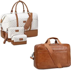 Weekender Bags   PU Faux Leather Messenger Bag