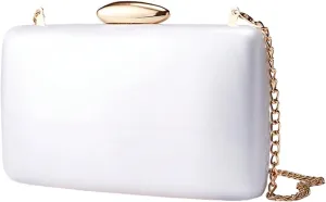 White Clutch Purse ，Formal Party Clutches Wedding Purses Cocktail Prom Handbags，Small Clutch Purses for Women Wedding and Party