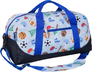 Wildkin Kids Overnighter Duffel Bag – Carry-On Size, Ideal for School & Sleepovers – Game On