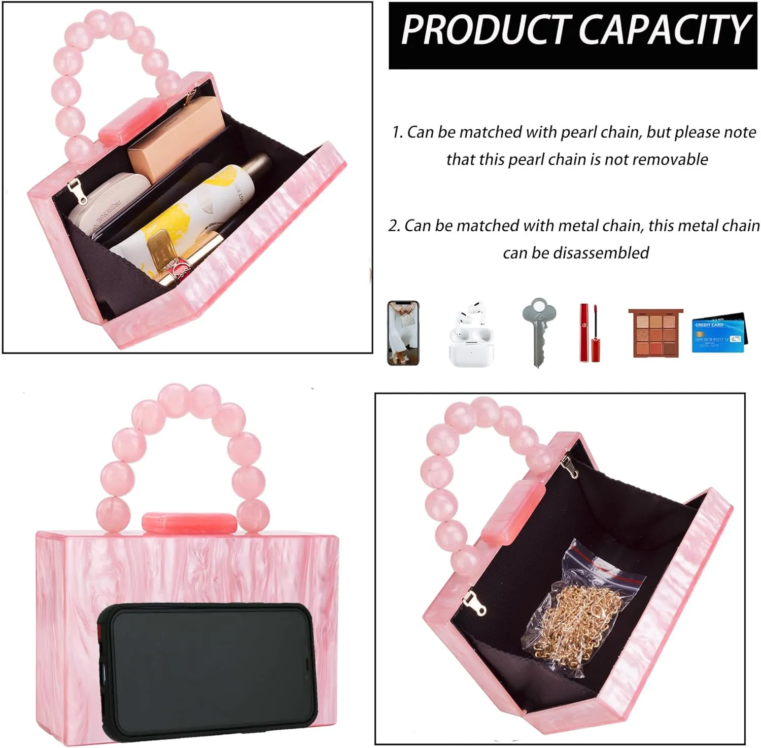 Women Acrylic Clutch Purse Leopard Print Evening Bag Chain Formal Handbag Party Bridal Wedding Clutch Purse for Women
