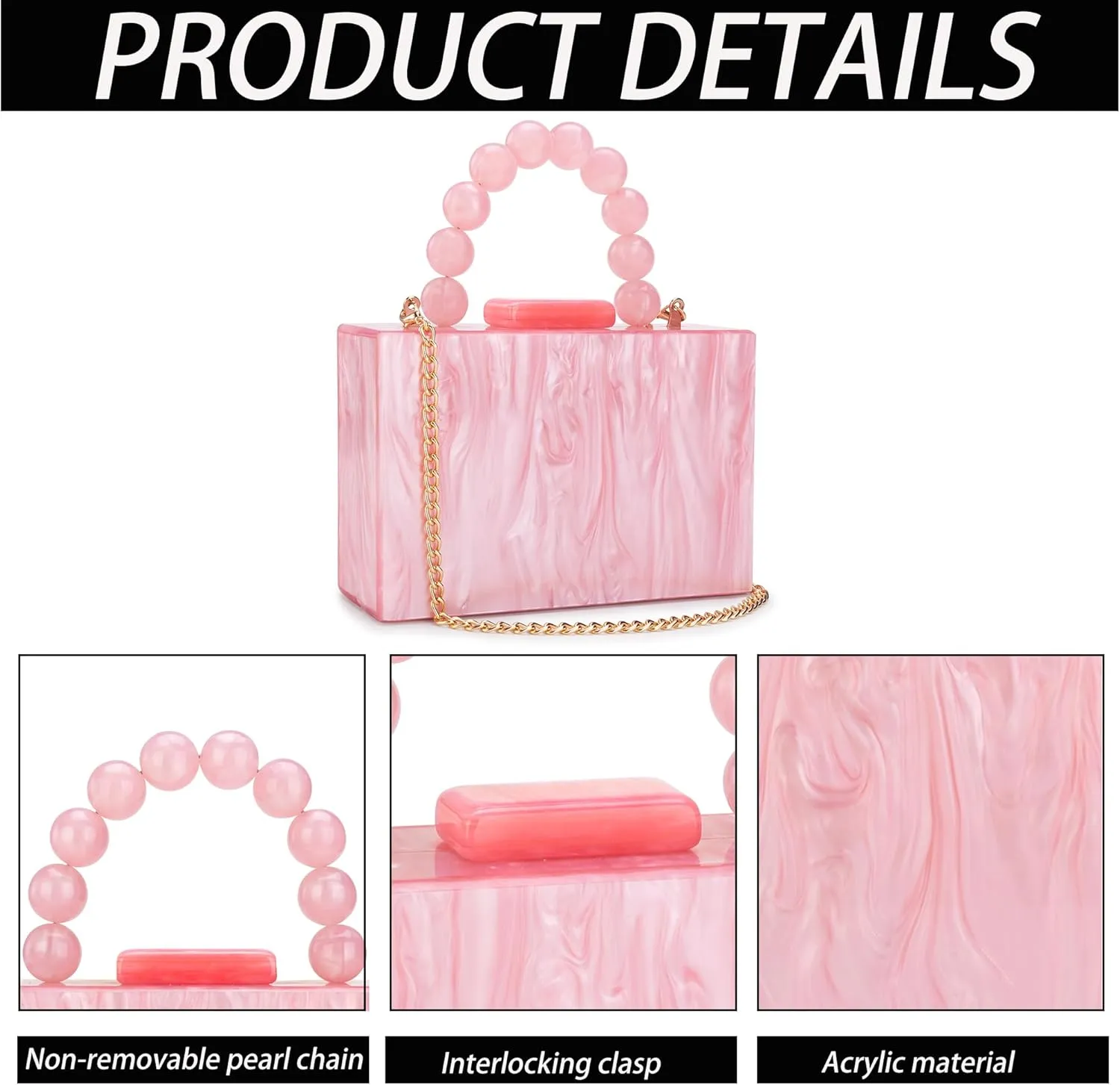 Women Acrylic Clutch Purse Leopard Print Evening Bag Chain Formal Handbag Party Bridal Wedding Clutch Purse for Women