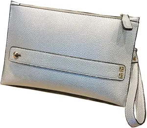 Women Envelope Clutch Bag PU Leather Female Day Clutches Large Purse Evening Bags with Wrist Strap
