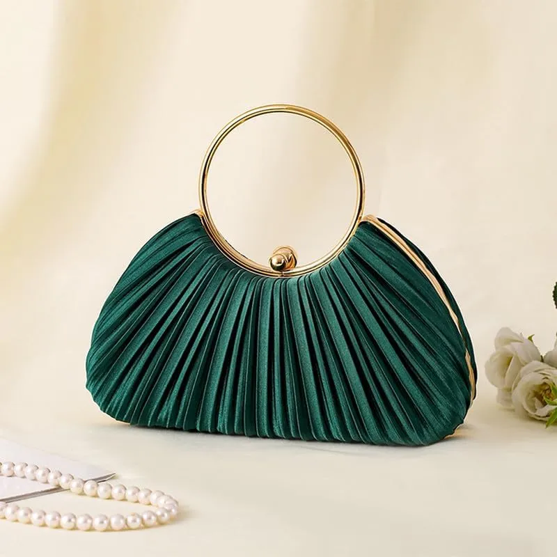 Women Evening Clutch Purse with Detachable Chain Shoulder Tote for Wedding Party Crossbody Handbags with Top Handle