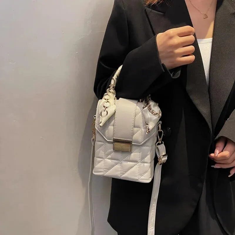 Women Handbags Shoulder Bags, Satchel Tote Bag, Luxury Square Box Handbags Women Leather Female Crossbody Lady Clutch