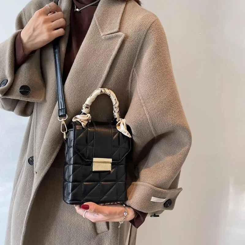 Women Handbags Shoulder Bags, Satchel Tote Bag, Luxury Square Box Handbags Women Leather Female Crossbody Lady Clutch