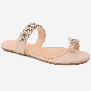 Women "Kemma"Glamorous Metallic Gemstone  Slippers