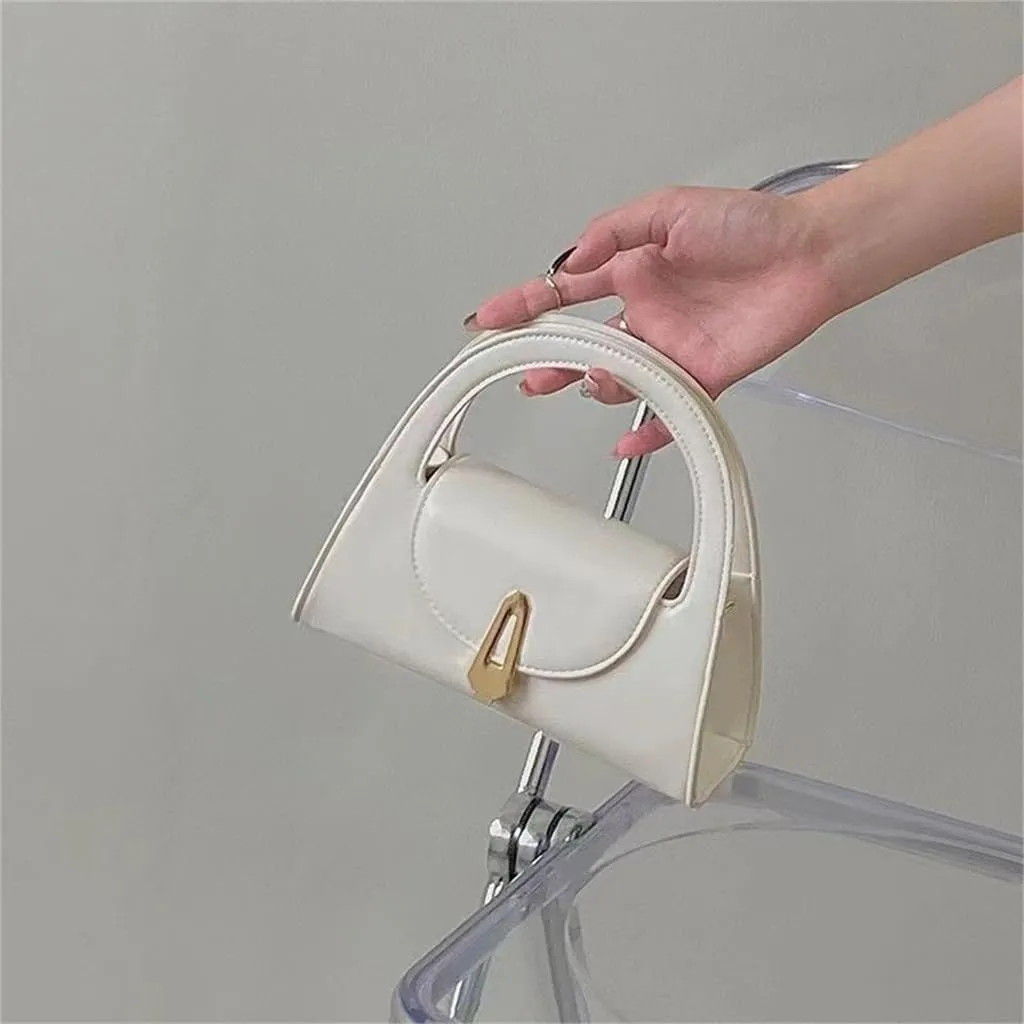 Women Shoulder Bag Stylish Top Handle Bag Crossbody Bag Small Purse PU Leather Evening Handbag Trendy Messengers Bag
