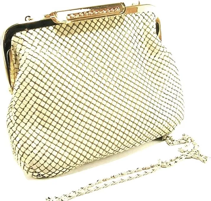 Womens clutch metal mesh evening purse bag for Cocktail Party Prom Wedding Banquet