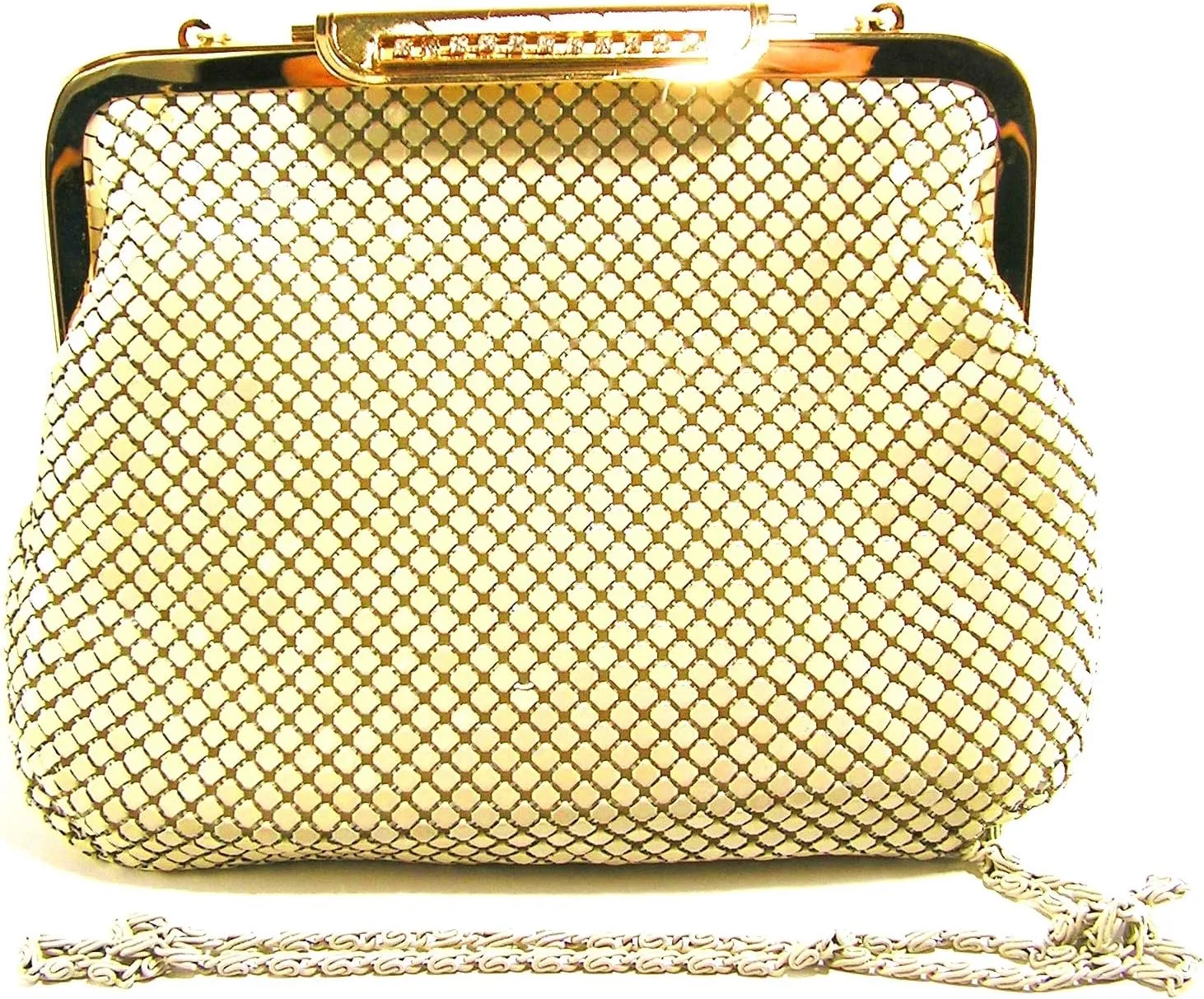 Womens clutch metal mesh evening purse bag for Cocktail Party Prom Wedding Banquet