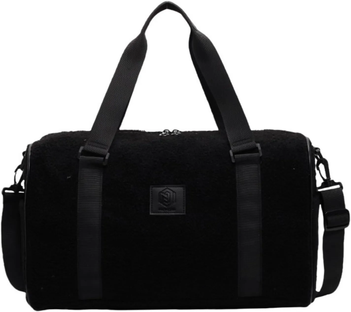 Women's Colorful Lightweight Duffel, Large Capacity Travel Yoga Bag,Lightweight Sports Duffel,Colorful Handbag (Black)