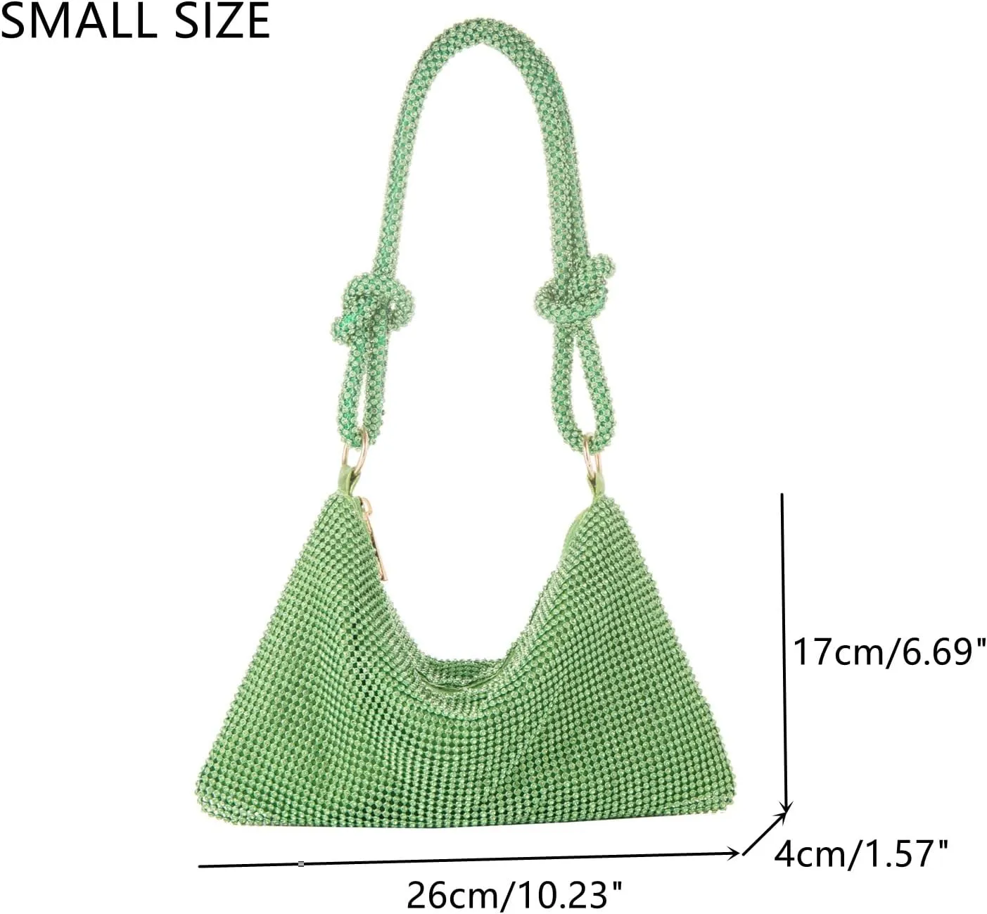 Women's Evening Bag Sparkly Rhinestone Purse Bling Chain Clutch Purse