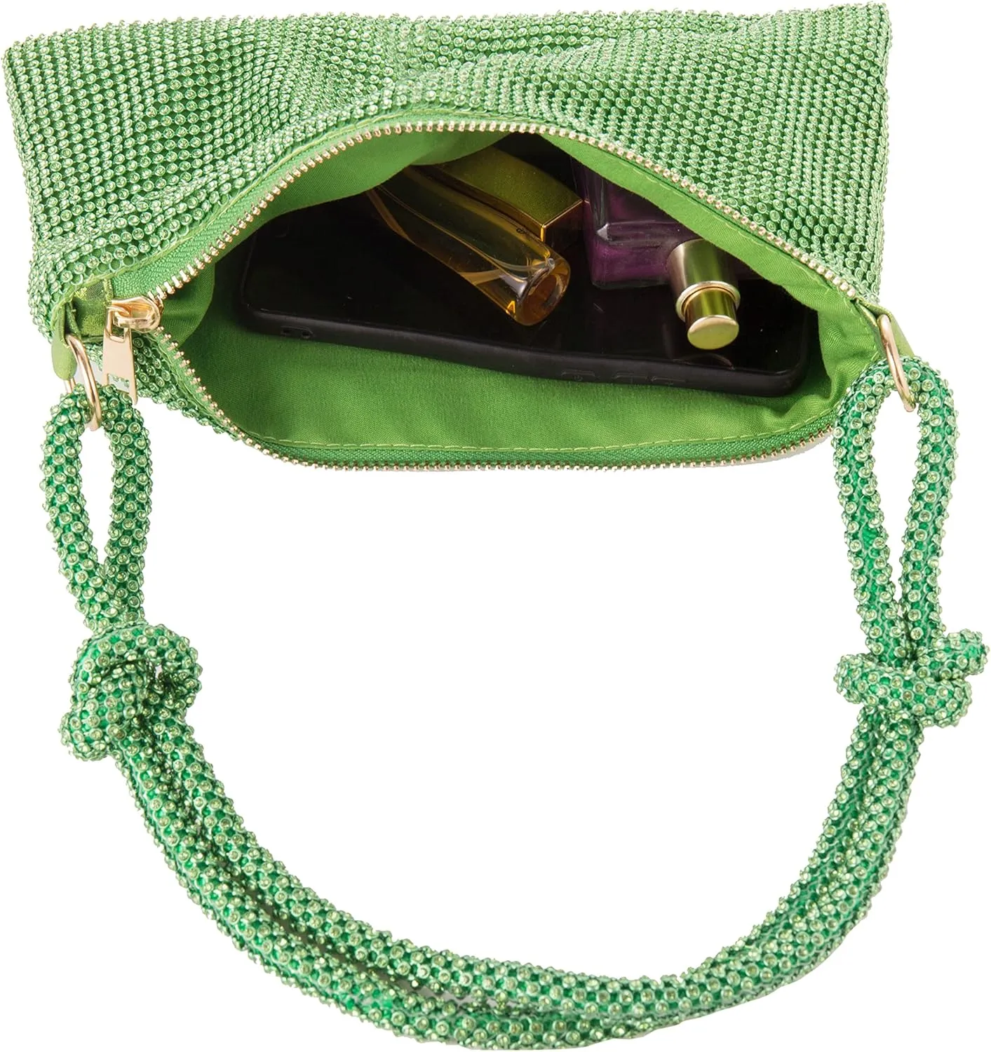 Women's Evening Bag Sparkly Rhinestone Purse Bling Chain Clutch Purse