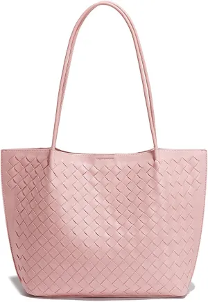 Women's Luxury Handmade Woven Tote Bag, Beach Bag Set, Elegant Age Reducing Travel Commuter Bag Set