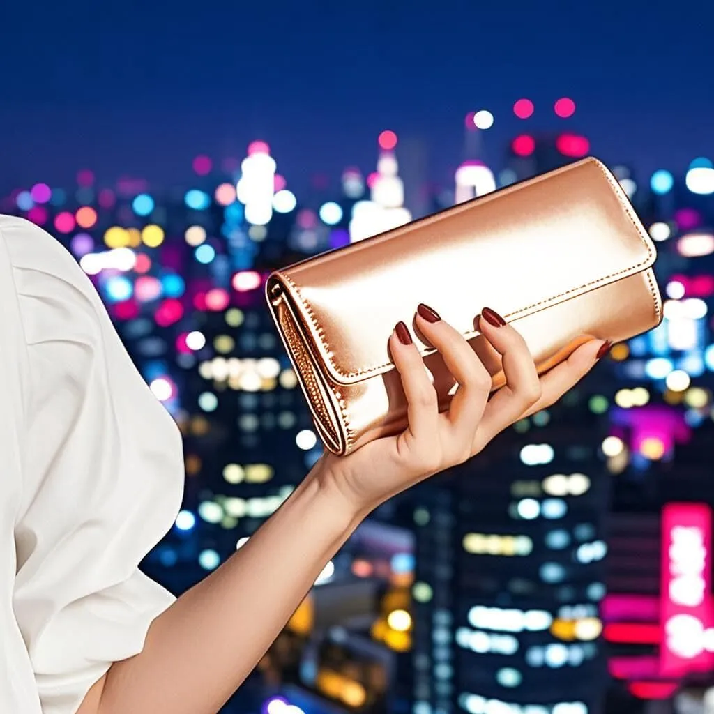 Womens PU Leather Metallic Color Evening Bag Shoulder Bag Crossbody Bag Handbag Clutch Purse for Wedding Party Prom