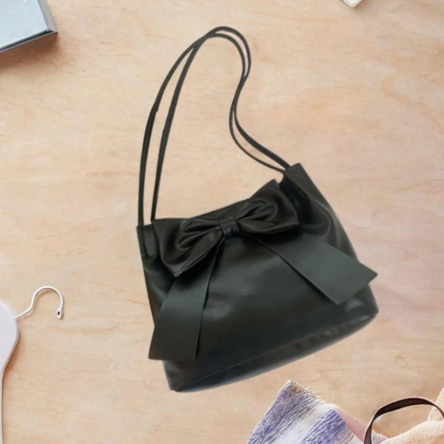 Women's Shoulder Bag Bow Decor Hobo Bag for Outdoor Street Vacation Shopping