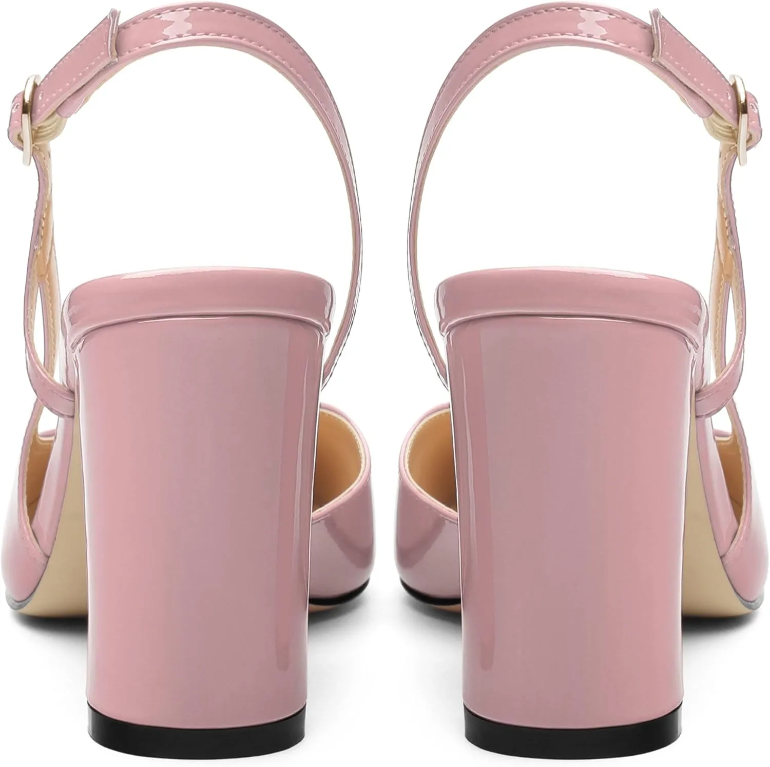 Womens Slingback Shoes Closed Round Toe High Heels Shoes Fashion Women's Pumps Shoes for Party Dress Wedding Office