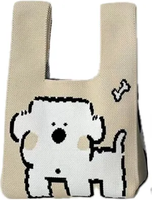 Women's Wrist bag Sleeve Knot Pouch Cute Handbag wristlet bags Portable Purse Gift Bag for Christmas