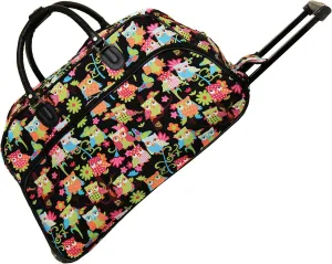 World Traveler Animal Prints 21-inch Carry-on Rolling Duffel Bag
