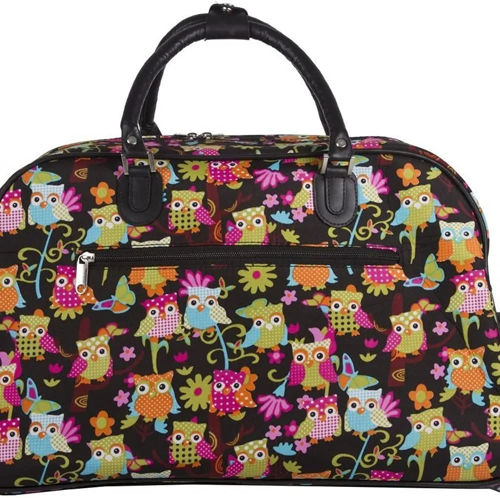World Traveler Animal Prints 21-inch Carry-on Rolling Duffel Bag