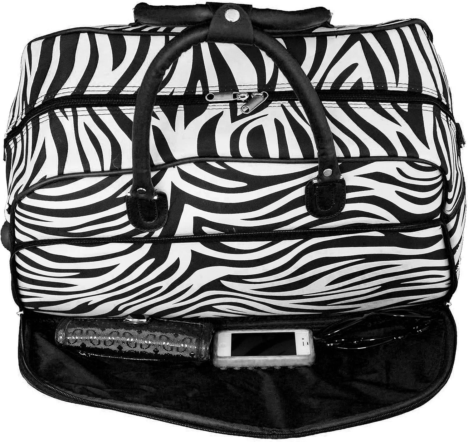 World Traveler Animal Prints 21-inch Carry-on Rolling Duffel Bag