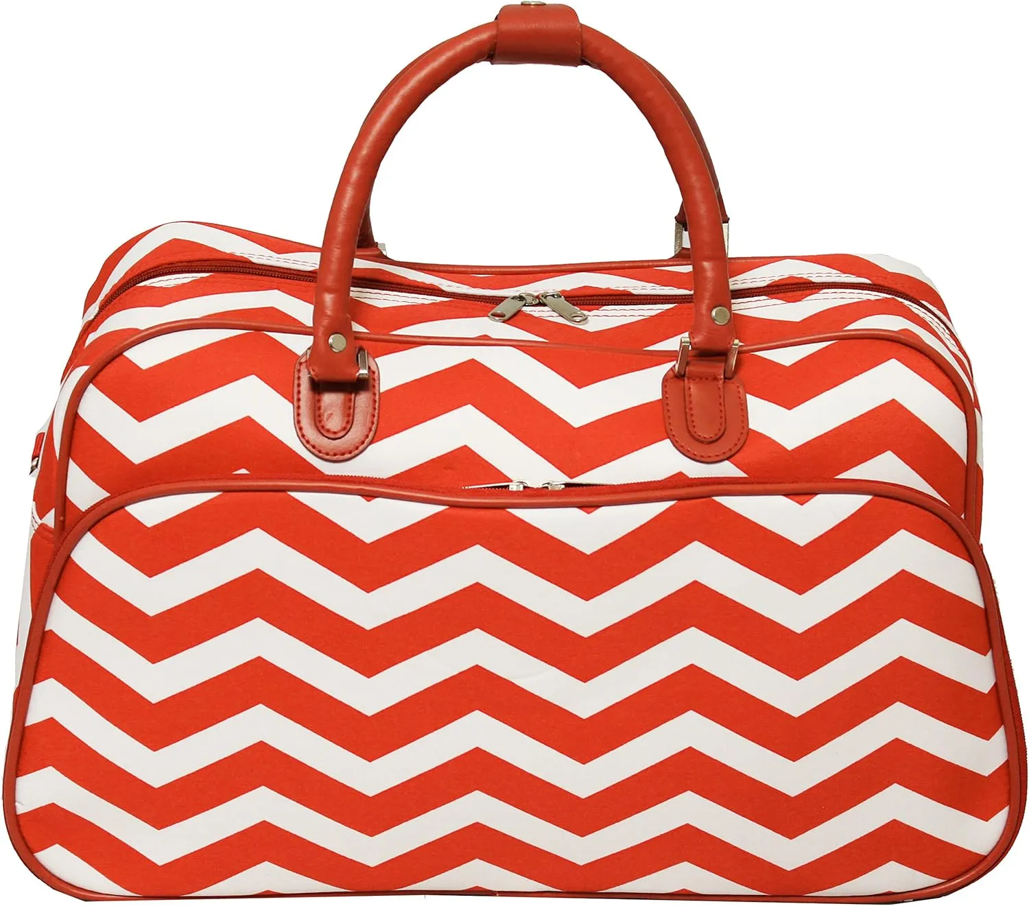 World Traveler Chevron 21-inch Carry-on Shoulder Duffel Bag