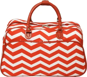 World Traveler Chevron 21-inch Carry-on Shoulder Duffel Bag