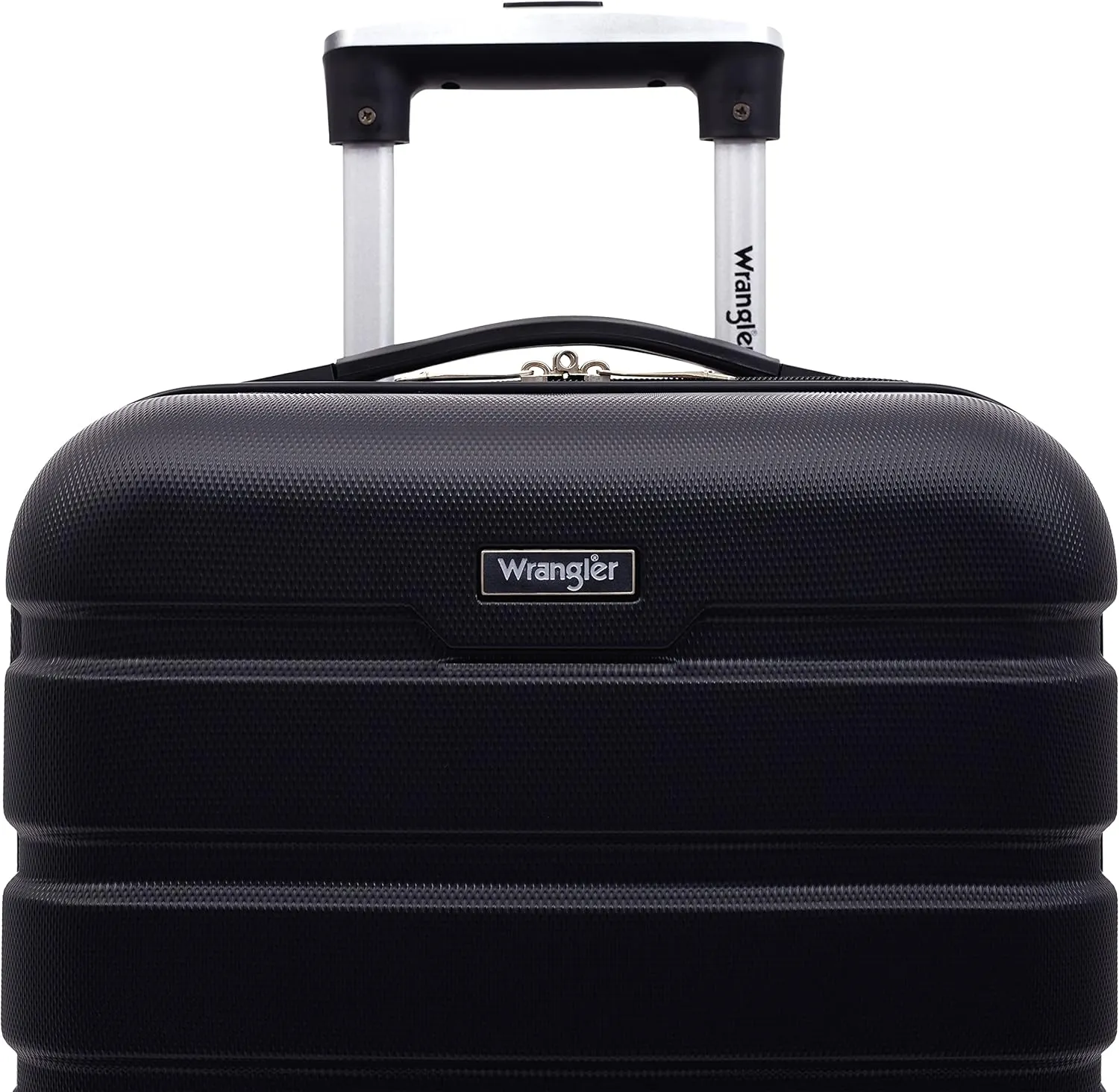 Wrangler Hardside Spinner Carry-On Luggage, Black, 20-Inch