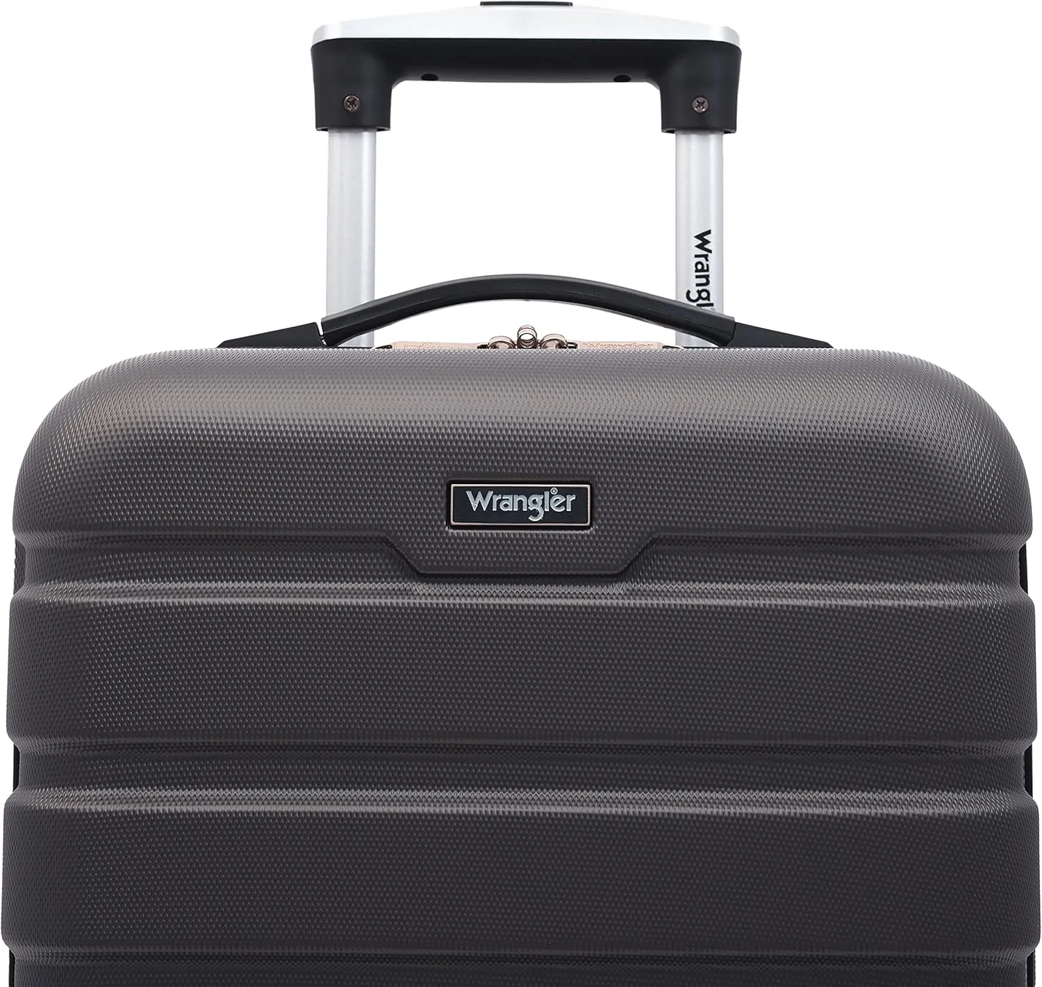 Wrangler Hardside Spinner Carry-On Luggage, Charcoal, 22-Inch