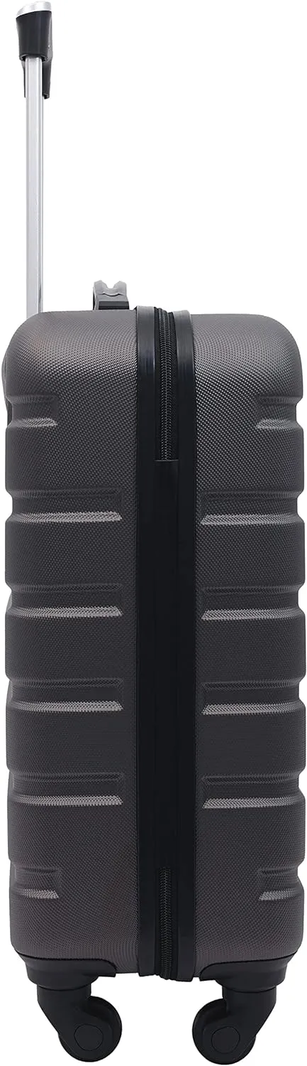 Wrangler Hardside Spinner Carry-On Luggage, Charcoal, 22-Inch