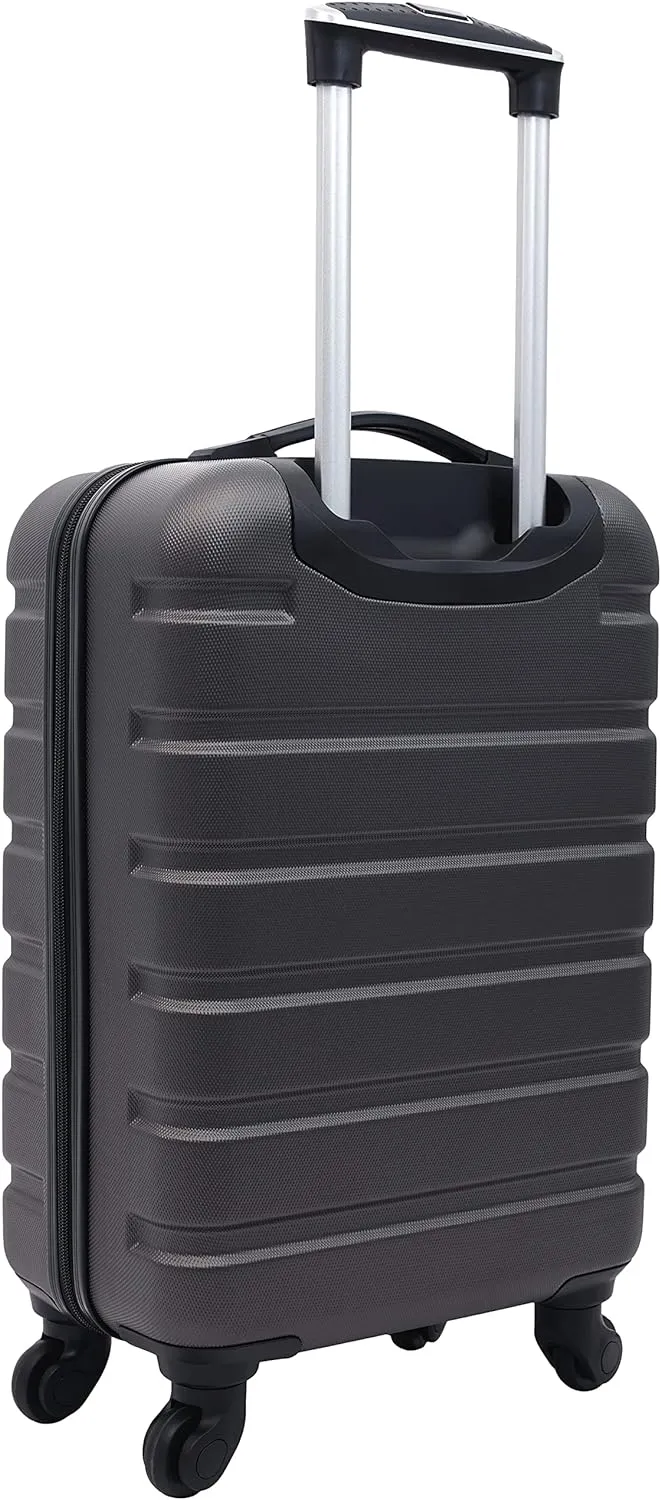 Wrangler Hardside Spinner Carry-On Luggage, Charcoal, 22-Inch